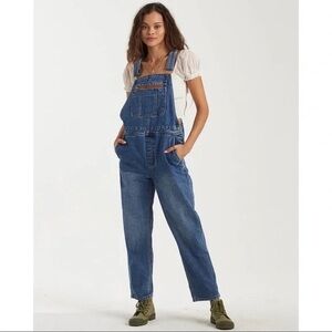 NWT Billabong Basic Beach Denim Overalls - S